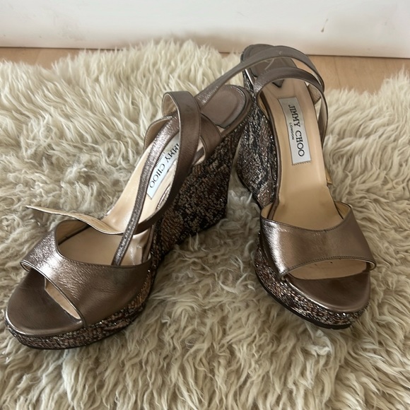 Jimmy Choo wedge barely worn - Picture 1 of 5
